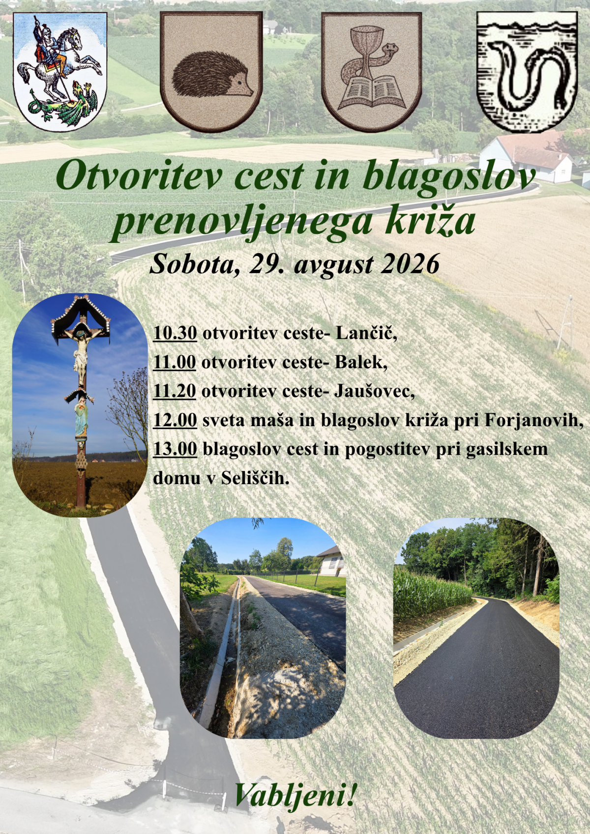 29.08.- ceste in križ